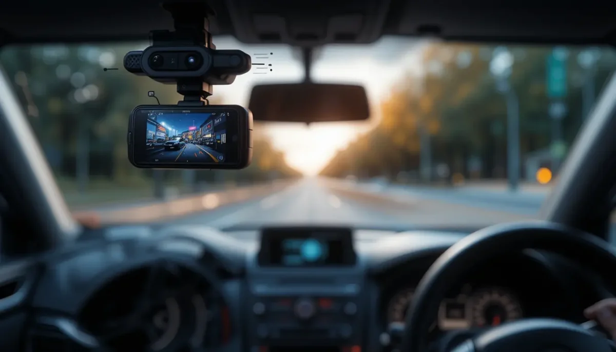 dashboard camera with car