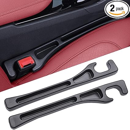 2 Pack Car Seat Gap Filler with Dual Slot Design